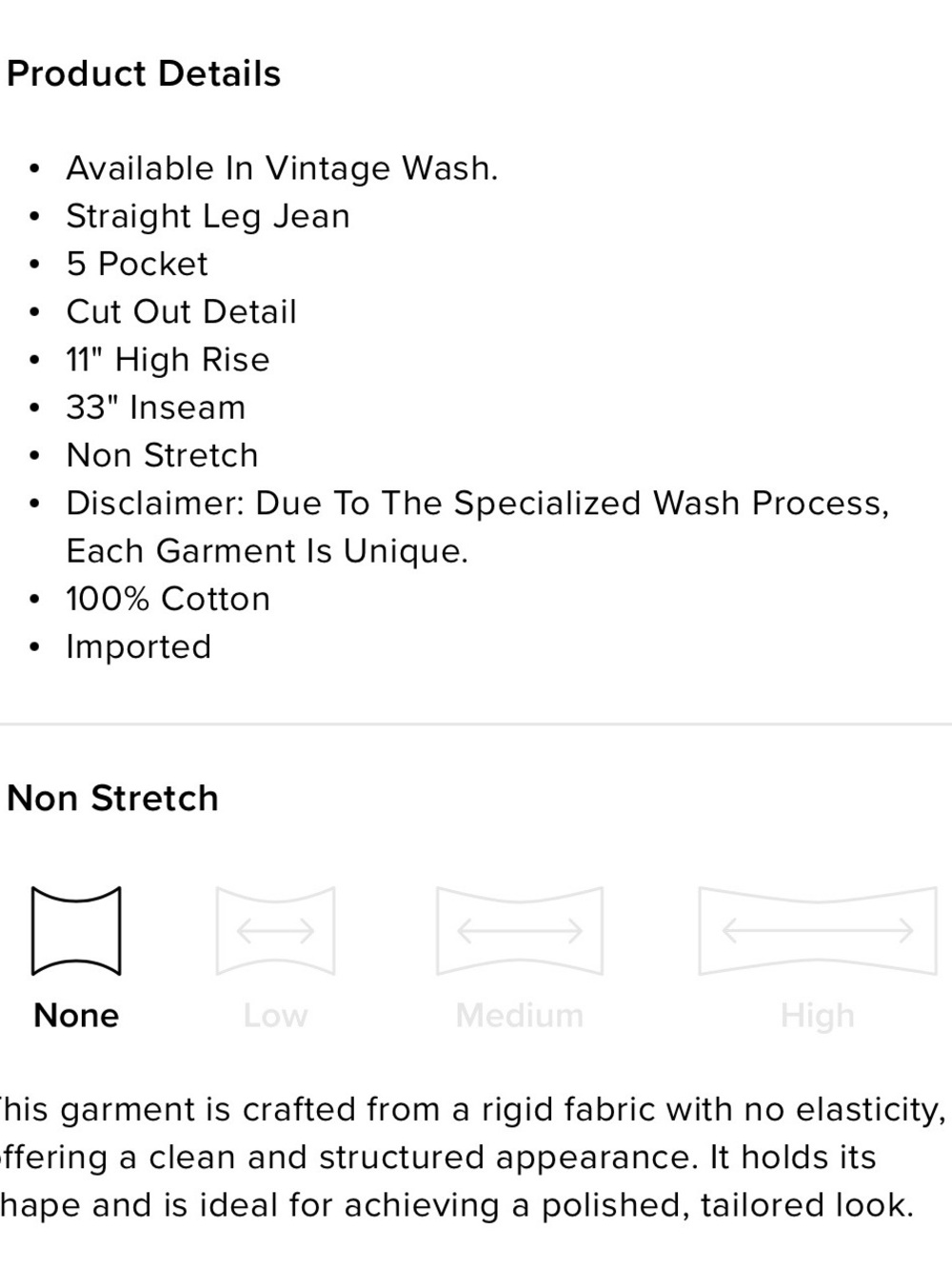 Cut Out Straight Leg Jeans - Picture 4 of 4